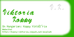 viktoria koppy business card